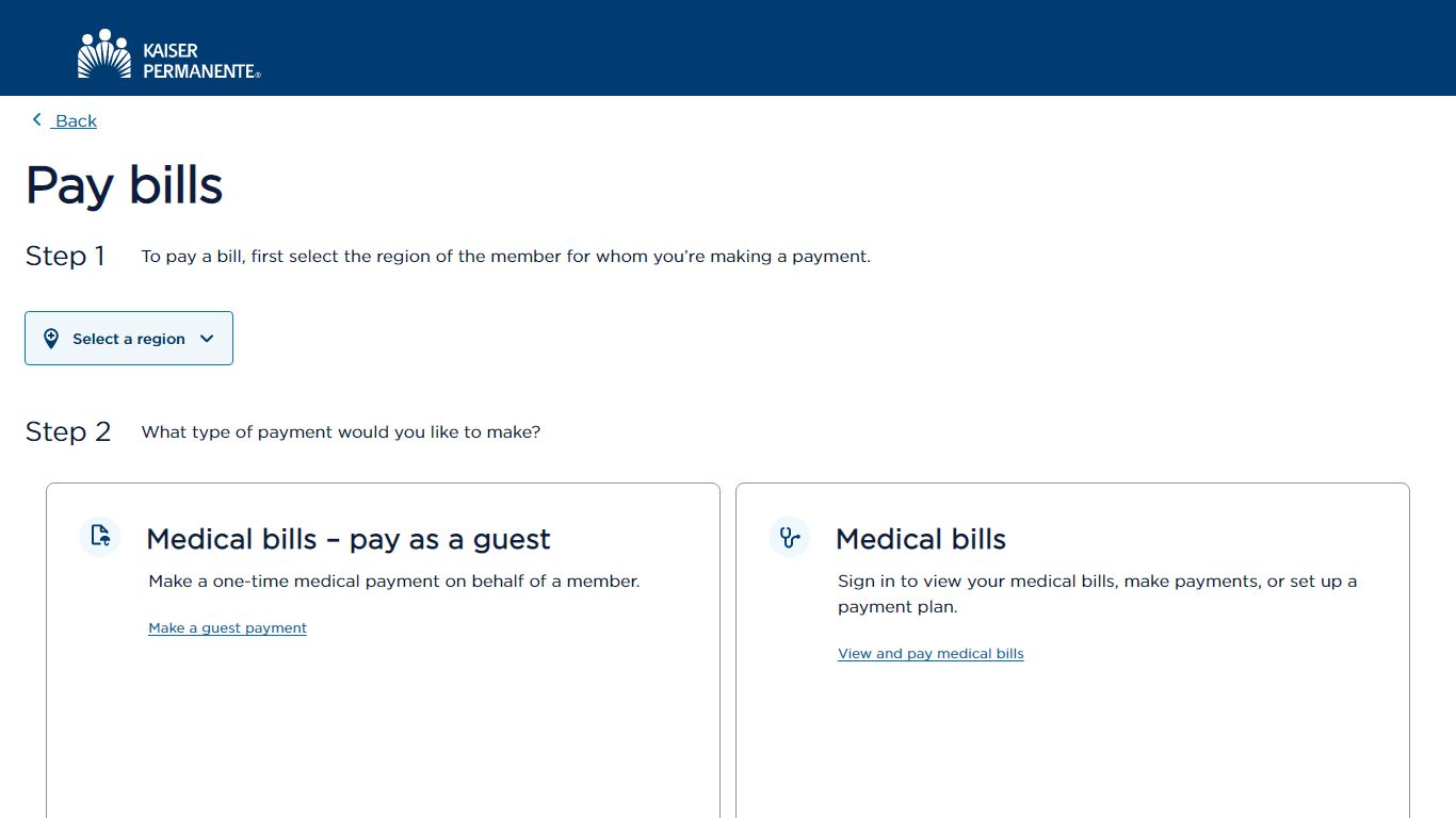 Pay Bills - Kaiser Permanente